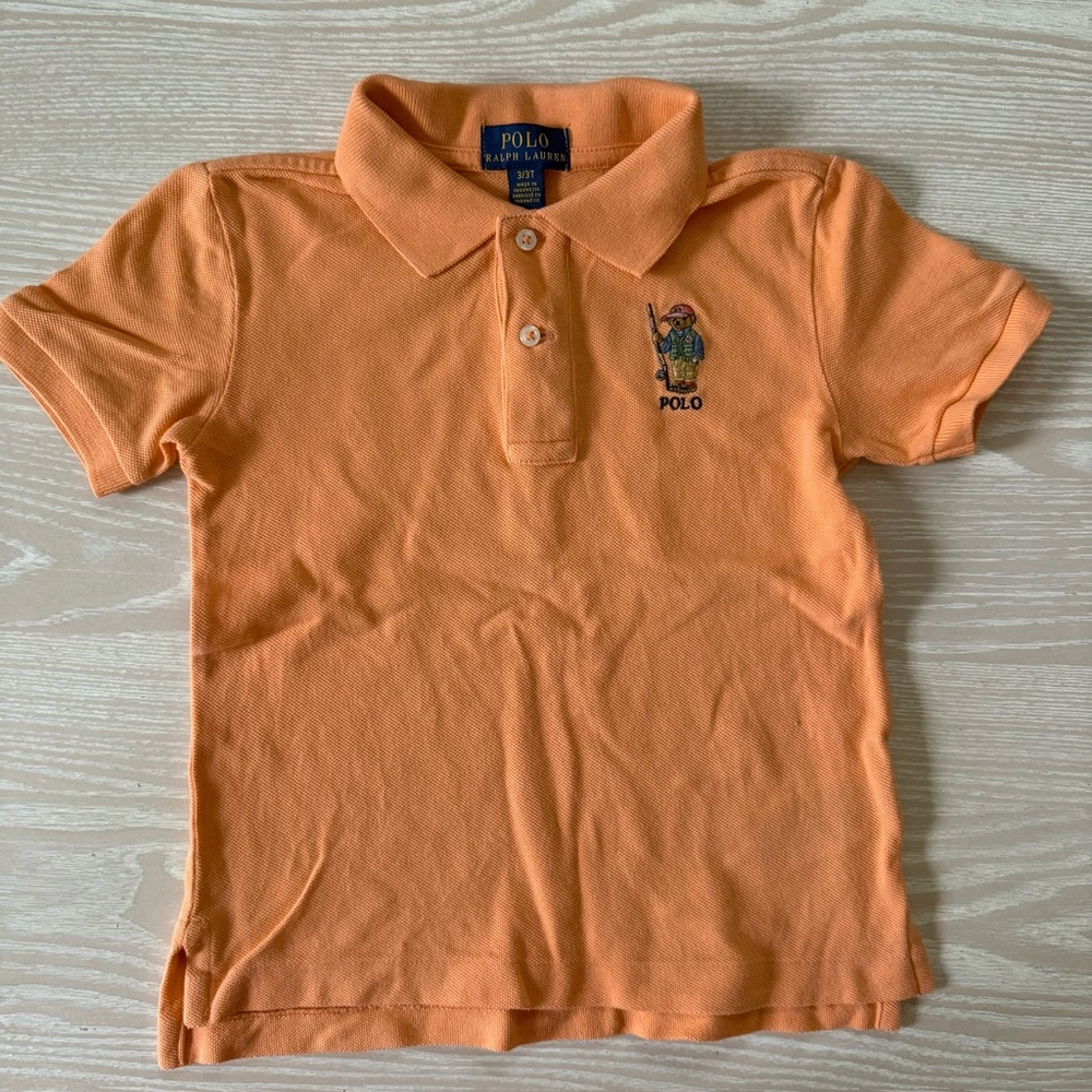 Polo Bear by Ralph Lauren Orange Classic Polo Shirt